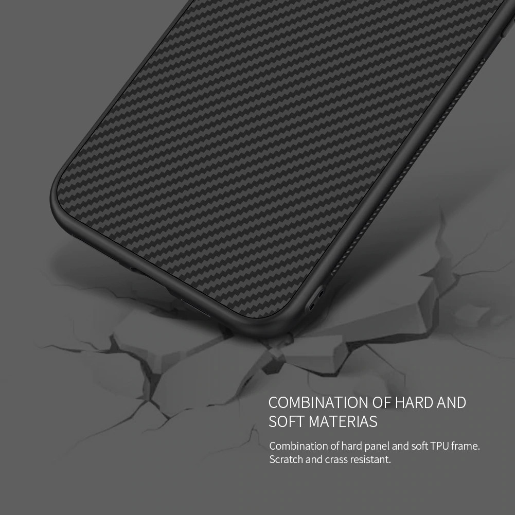 Ốp lưng sợi Carbon cho iPhone 11 Pro Max hiệu Nillkin (Sợi carbon cao cấp, siêu bền, chống mọi va đập) - Hàng chính hãng