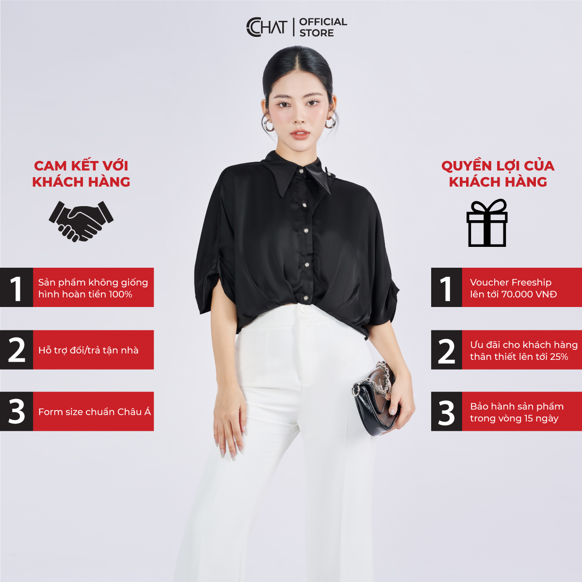 Áo Sơ Mi Nữ Kiểu Gấu Xếp Nếp Dáng Suông Lửng Chất Lụa Cao Cấp 53FNL2011ST