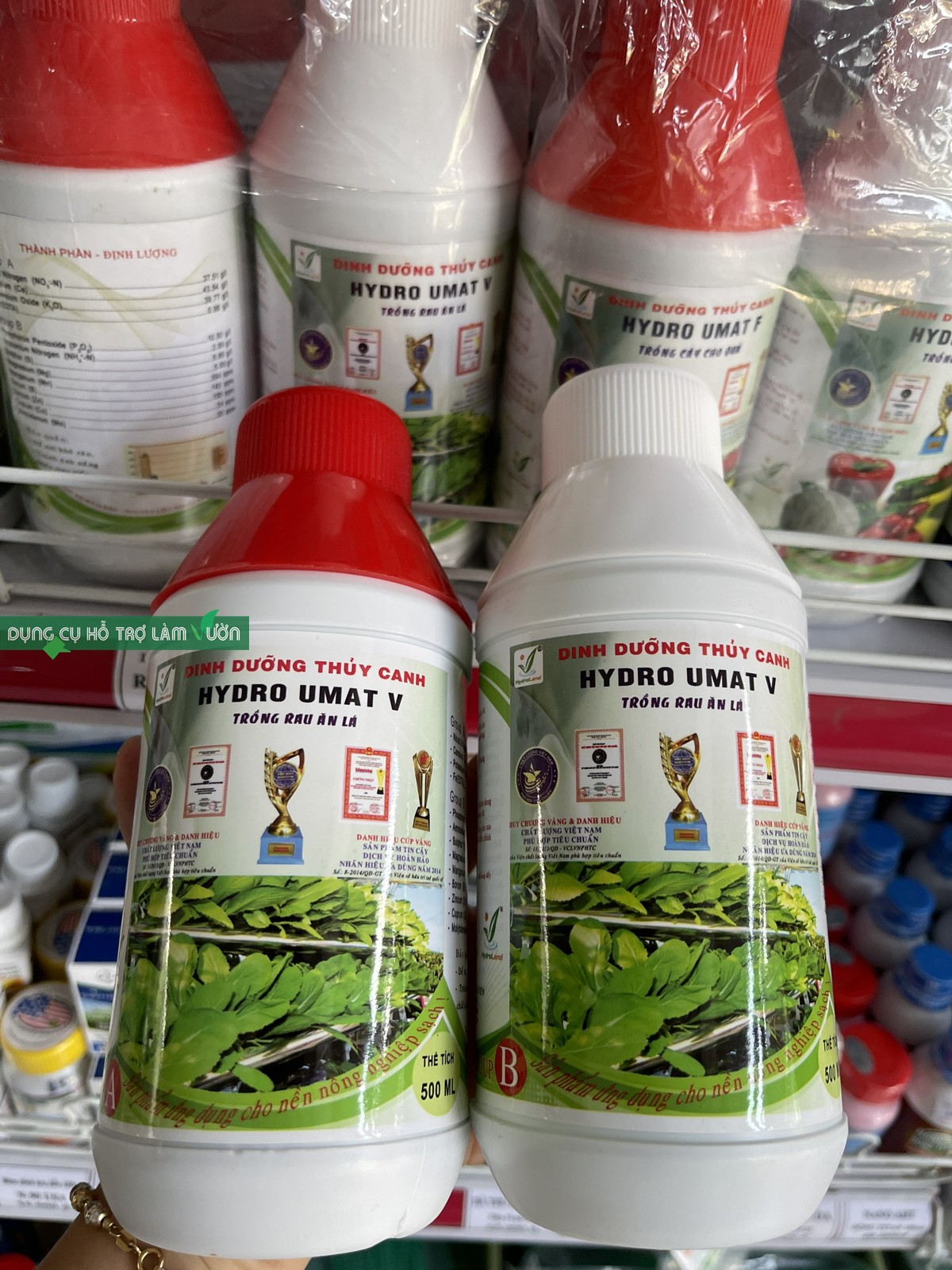 Bộ 2 Chai Dung Dịch Dinh Dưỡng Thủy Canh Cho Rau Ăn Lá PN PN33459A