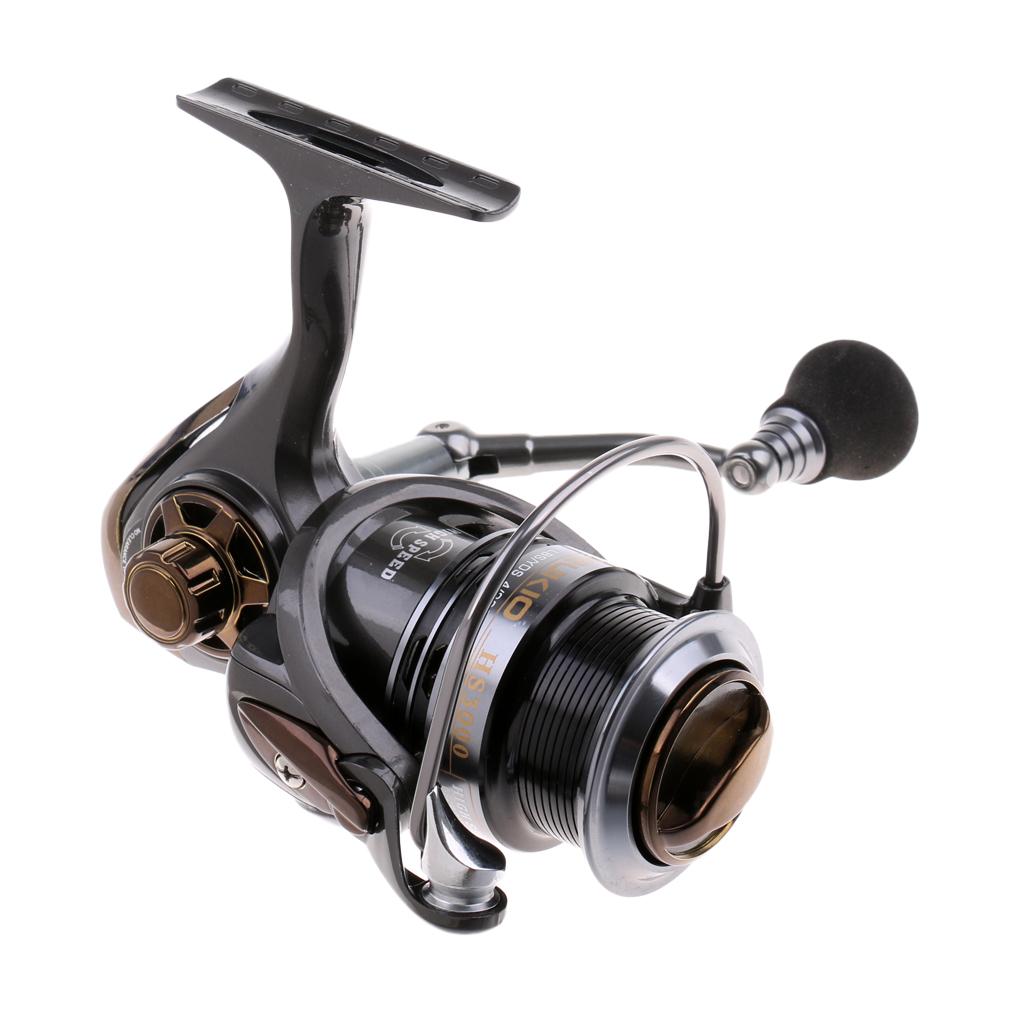 Bass Fishing Reel High Ratio 7.1:1 5+1BB Match Spool Spinning Reels