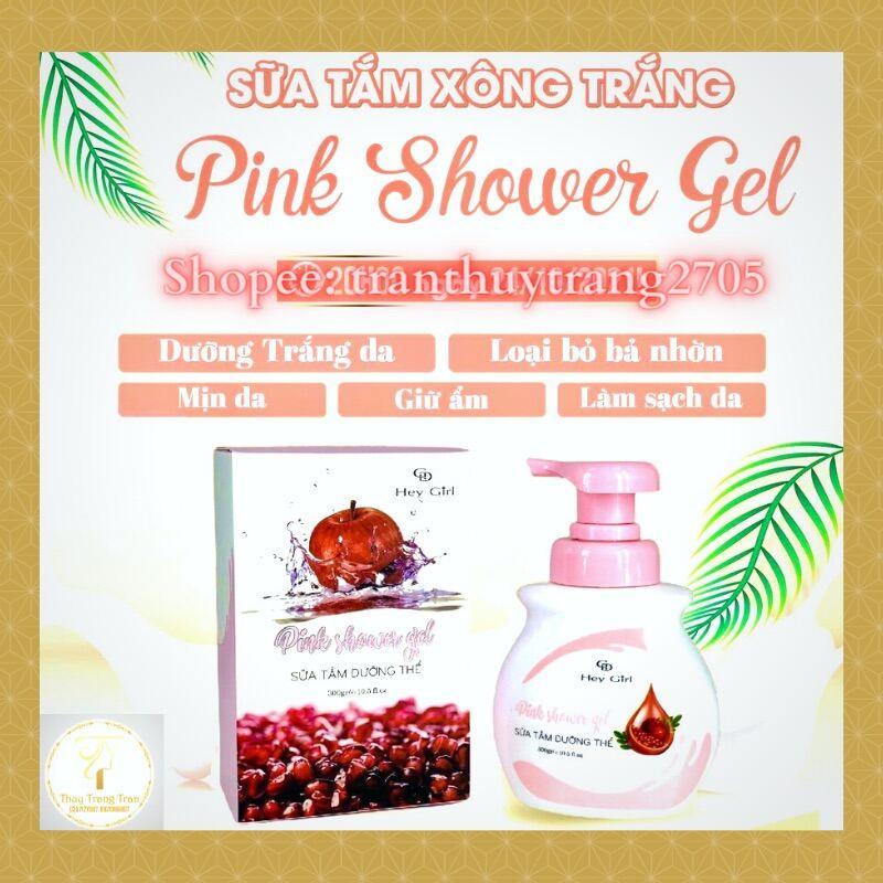 Sữa Tắm Xông Trắng Dưỡng Thể Pink Shower Hải Âu Việt