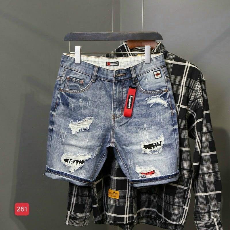 quần short jean nam xám trơn nhiều mẫu đẹp giá rẻ,vải jean dày mềm kiểu dáng trẻ trung