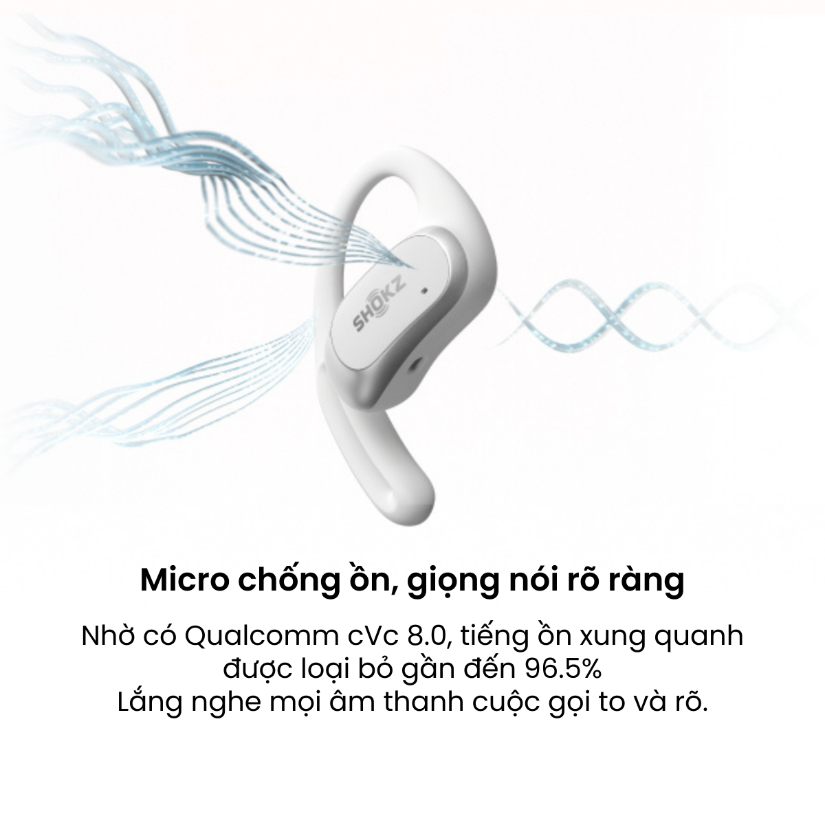 [MỞ BÁN] Tai Nghe Không Nhét Tai Bluetooth True Wireless Earbuds Shokz OpenFit Air T511- Hàng Chính Hãng