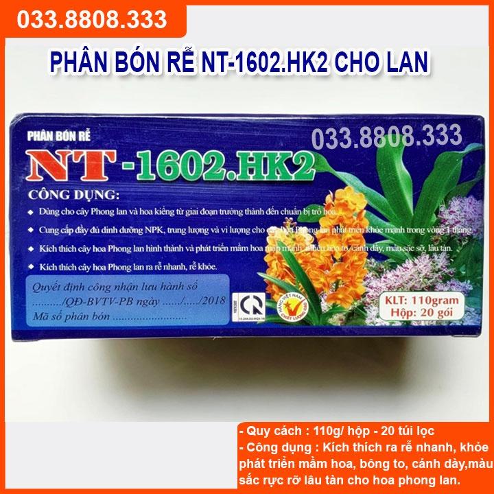 Phân bón túi lọc NT 1602. K2 dùng giai đoạn kích thích ra hoa - Chuyên dùng cho phong lan, cây cảnh