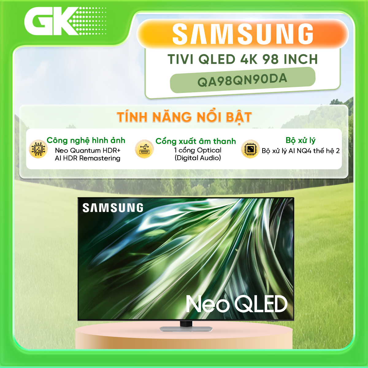 QA98QN90DA - Smart Tivi Neo QLED Samsung 4K 98 inch QA98QN90D - Hàng Chính Hãng - Chỉ Giao Hồ Chí Minh