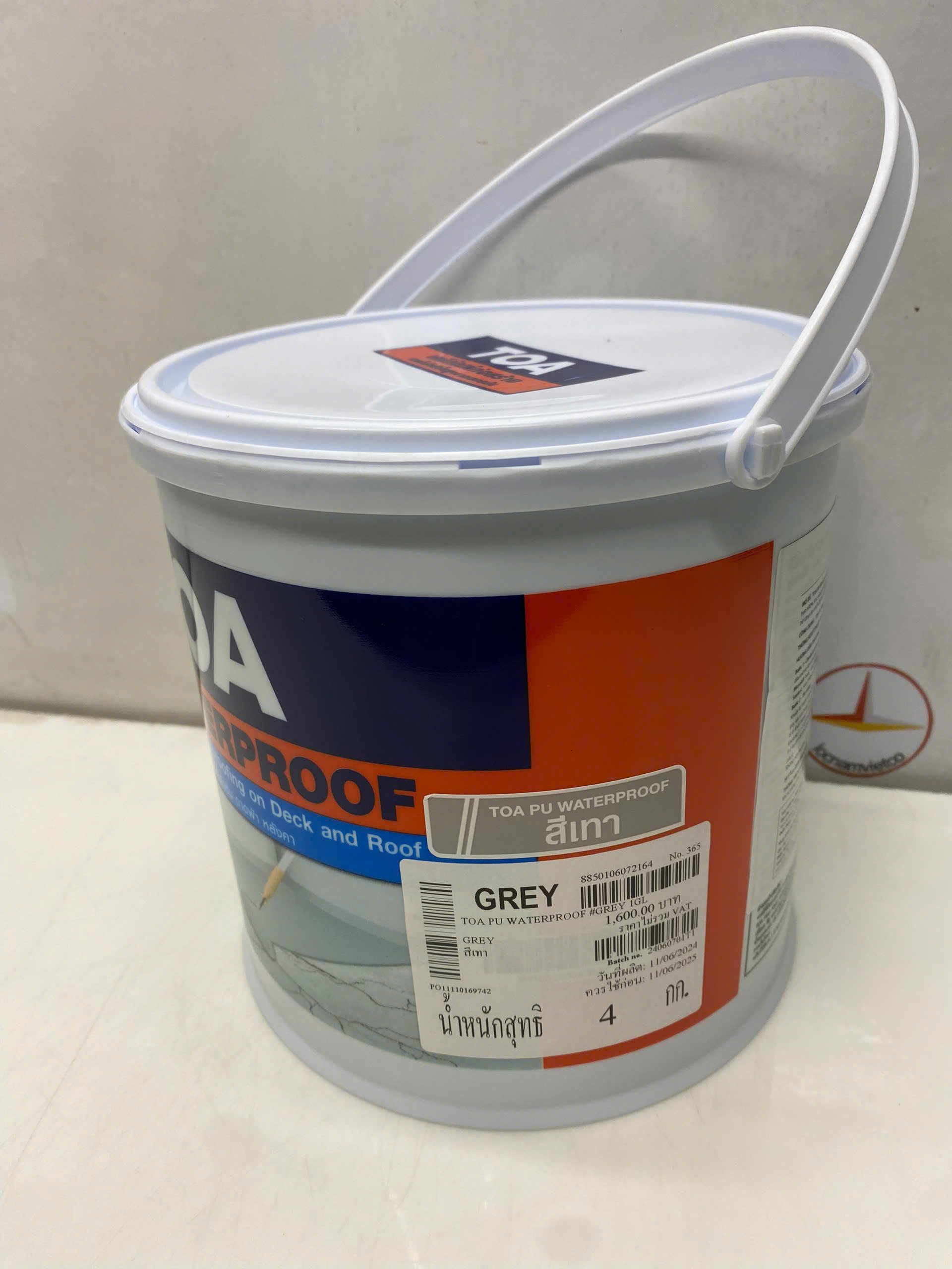 Chống thấm lộ thiên Toa Pu Waterproof màu xám Grey_ 4kg
