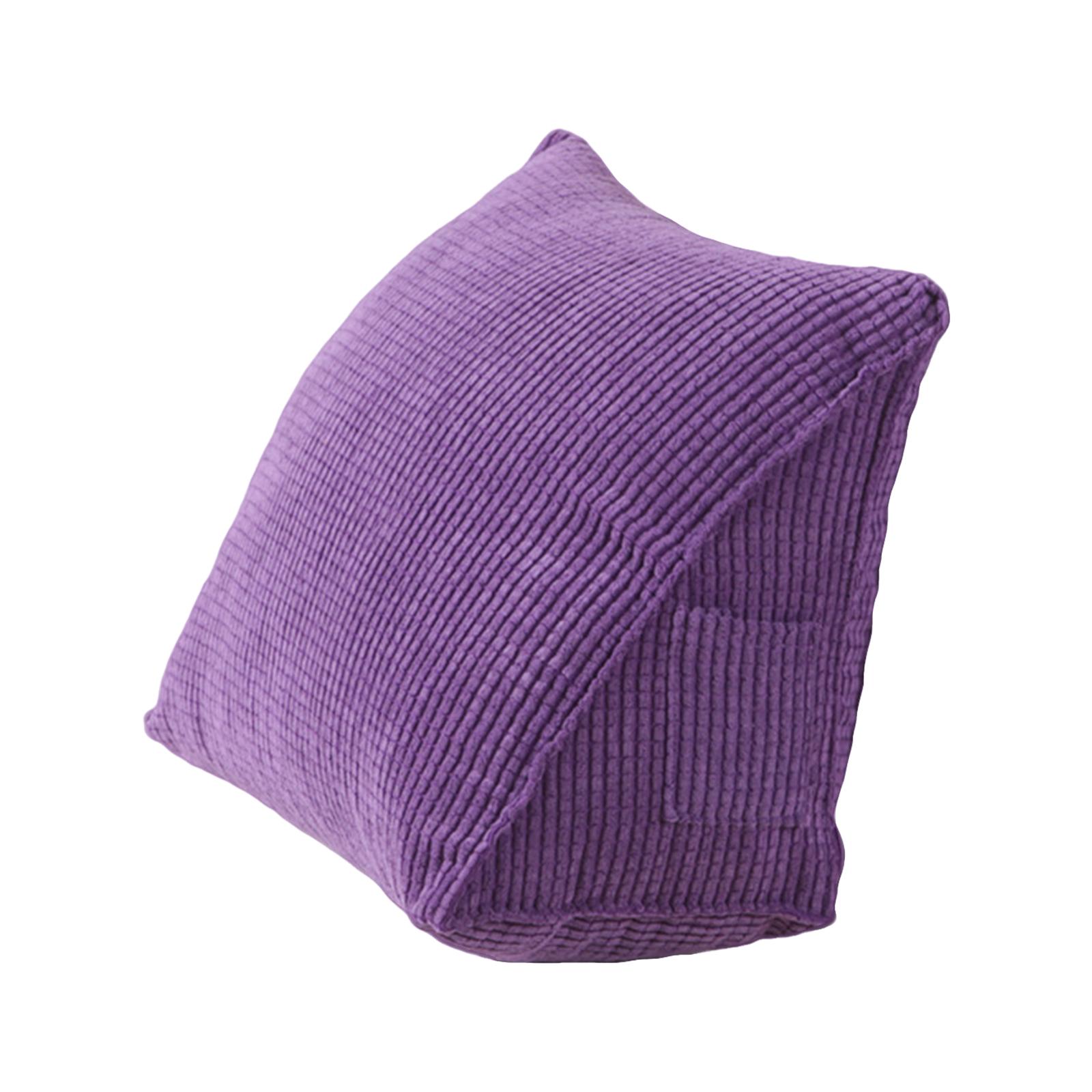 Triangle Pillow Comfortable Reading Pillow With Zip Pocket Triangle Wedge Bolster Back Support Pillow Cushine Pillows