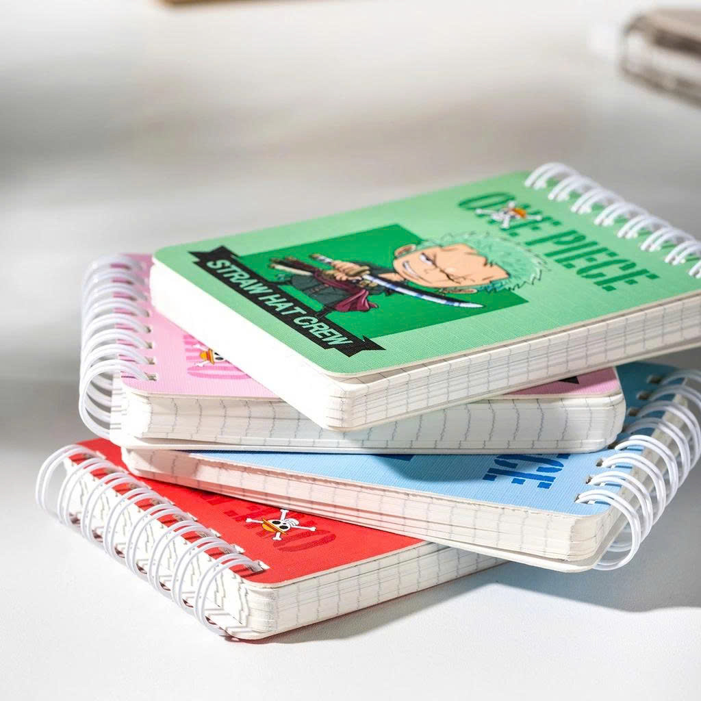 Sổ Lò Xo One Piece A7 - Ô Vuông - 100 Trang 70gsm - Deli