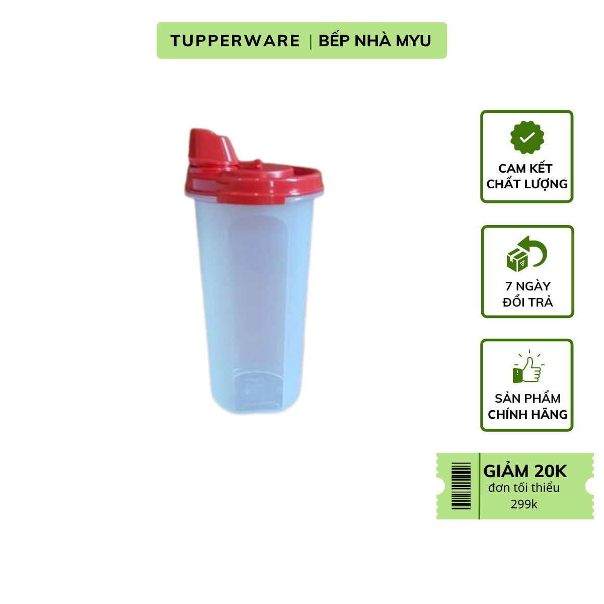 Bình Đựng Dầu Ăn, Nước Mắm... Tupperware Stor N Pour