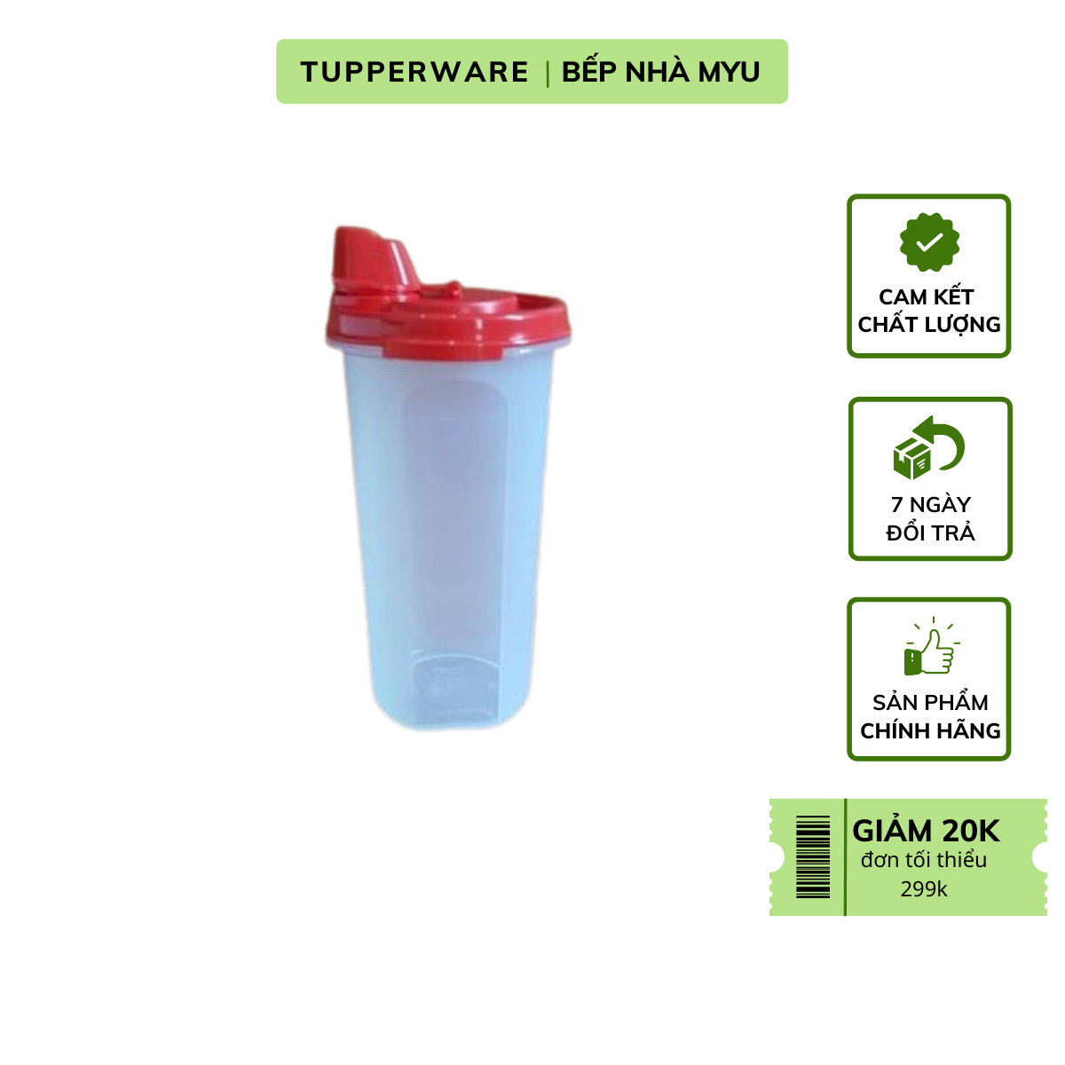 Bình Đựng Dầu Ăn, Nước Mắm... Tupperware Stor N Pour (1 Bình)