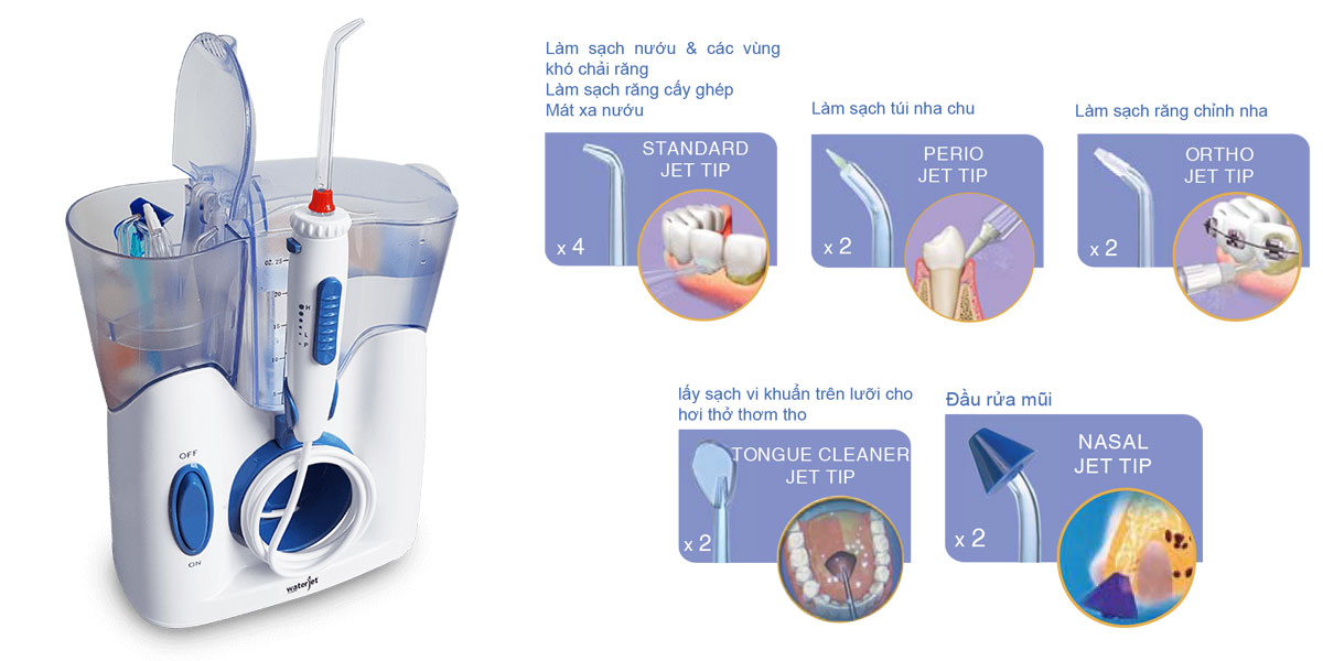 Máy Tăm Nước Gia Đình Waterjet Flosser Ultra -VT0508