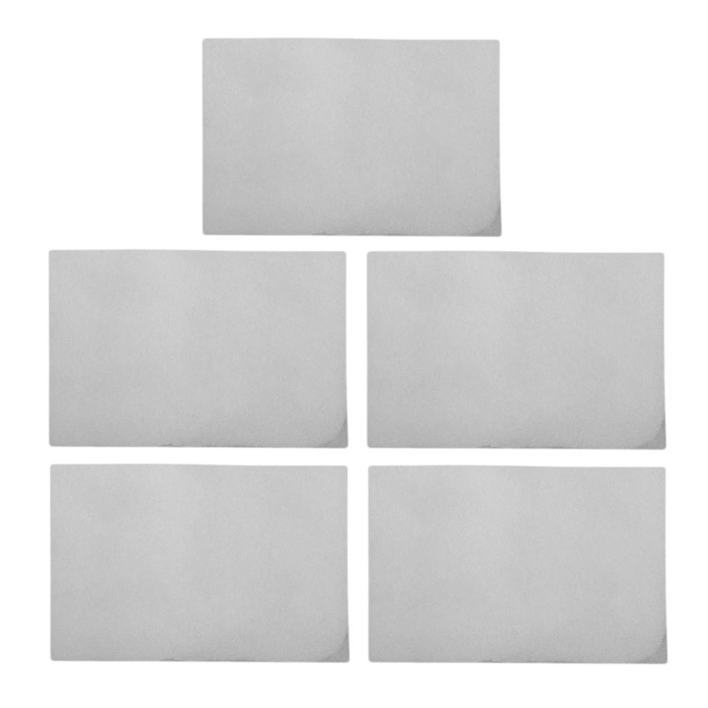 5x Nhiệt Giấy Tấm Phim Cho DIY Trang Sức Làm Thủ Công Thô Ba Lan