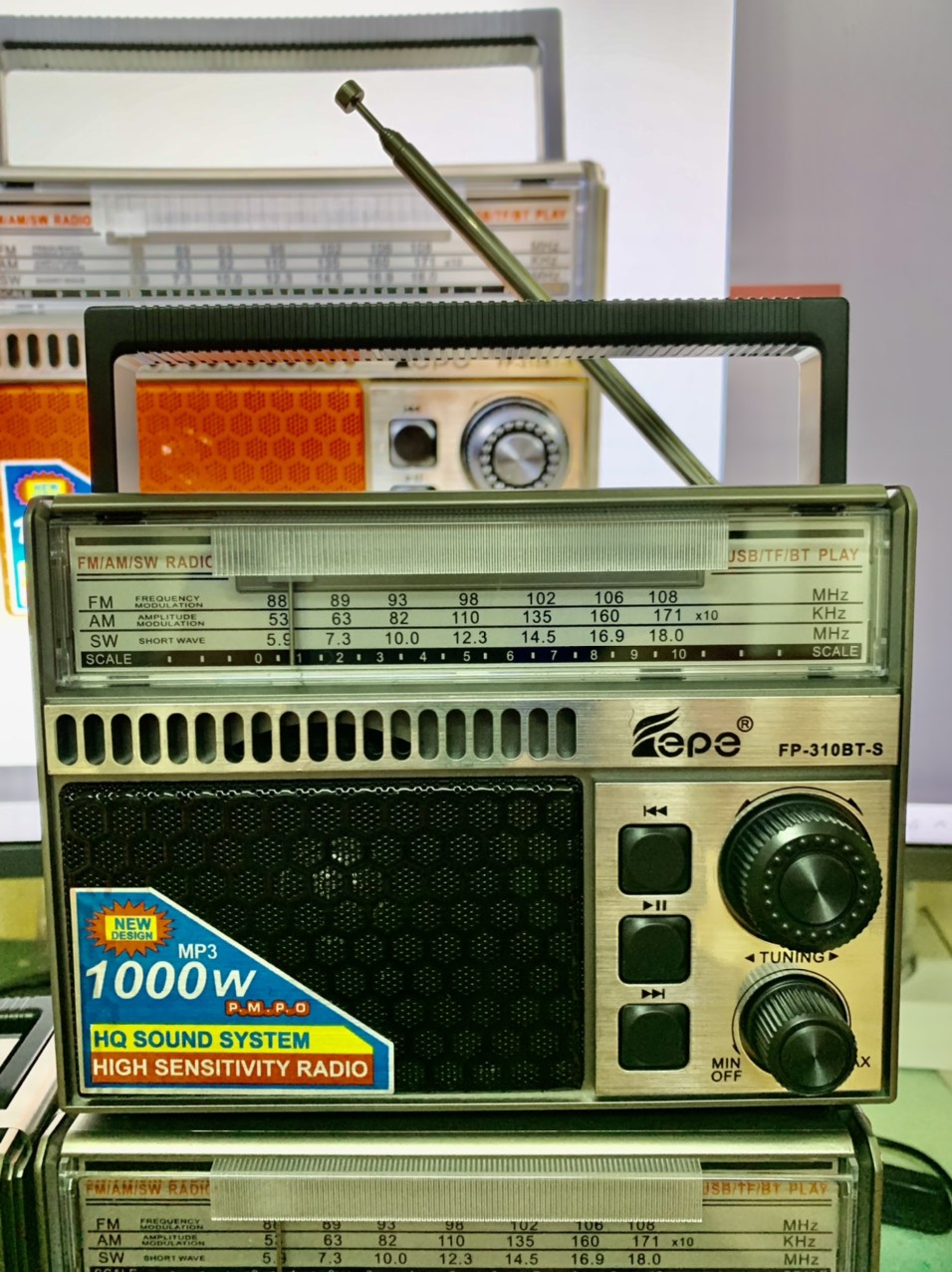 ĐÀI RADIO Pepe-310BTS Nhật bản - ĐÀI Năng Lượng Mặt Trời -Hàng Chính Hãng