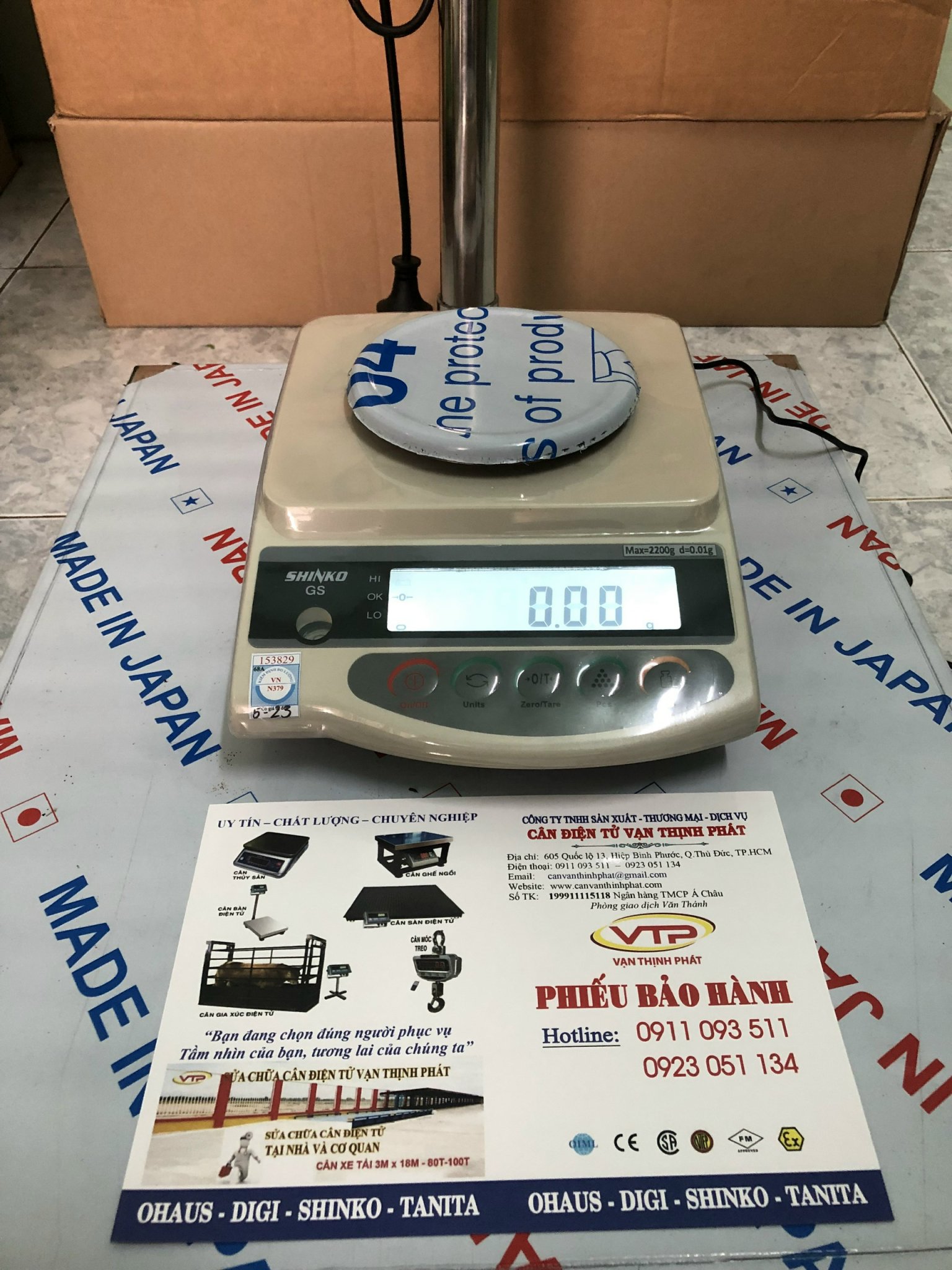 Cân Điện Tử GS SHIKO 2200 g 0.01 g