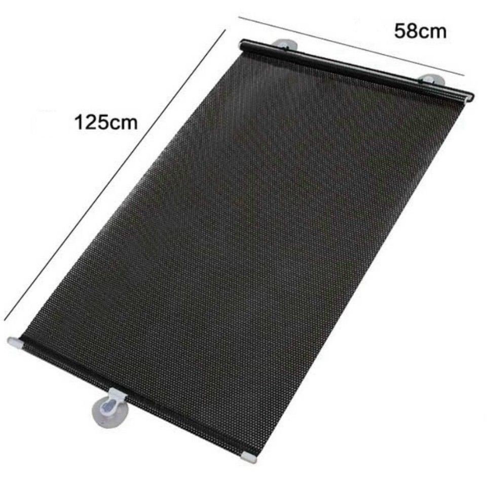 Rèm Che Chống Nắng Ô Tô Thông Minh Cuộn Phản Quang 40x60cm Kèm Nút Hít Kính