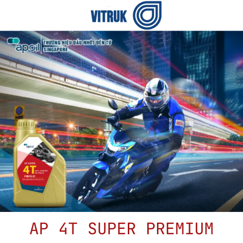 Dầu nhớt xe số AP Super 4T Premium 15W-40