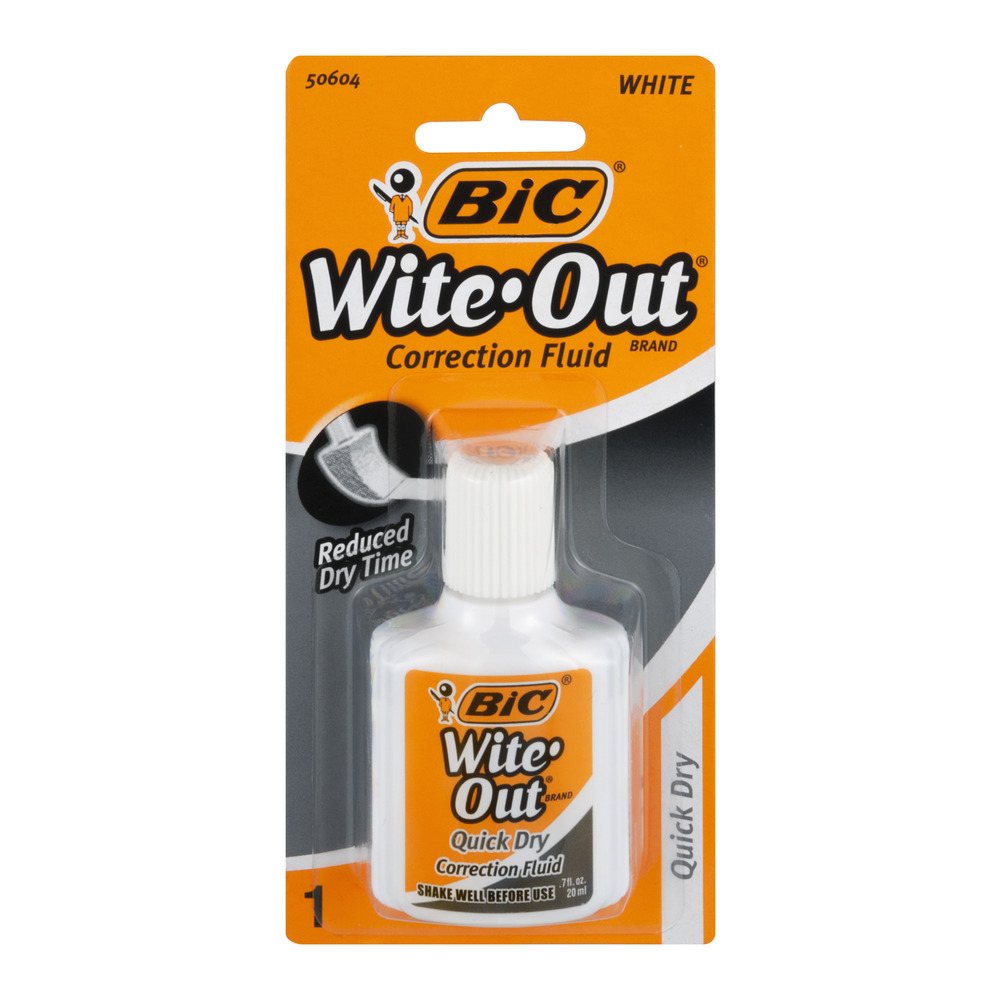 BÚT XÓA BIC WITE-OUT NHANH KHÔ, DUNG TÍCH 20ml