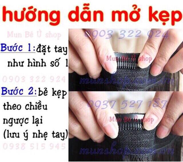 Tóc giả kẹp mái che hói️