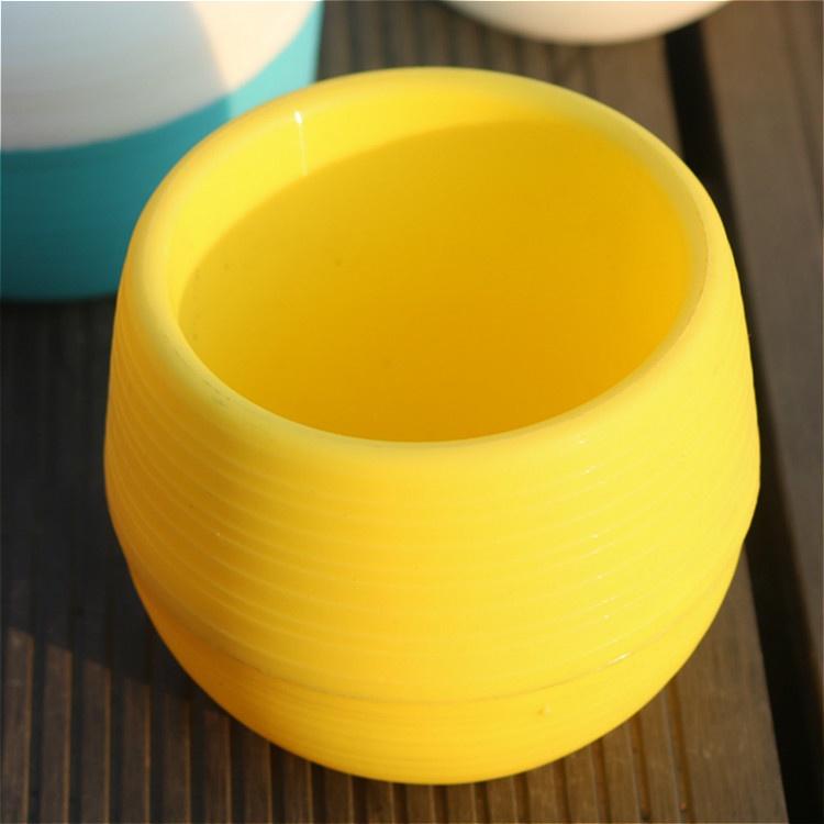 Chậu hoa mini trang trí- Chất liệu nhựa PVC bền đẹp