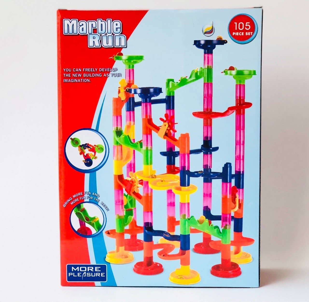 Đồ Chơi Lăn Bi Lắp Ráp Marble Run 105 Chi Tiết Vui Nhộn