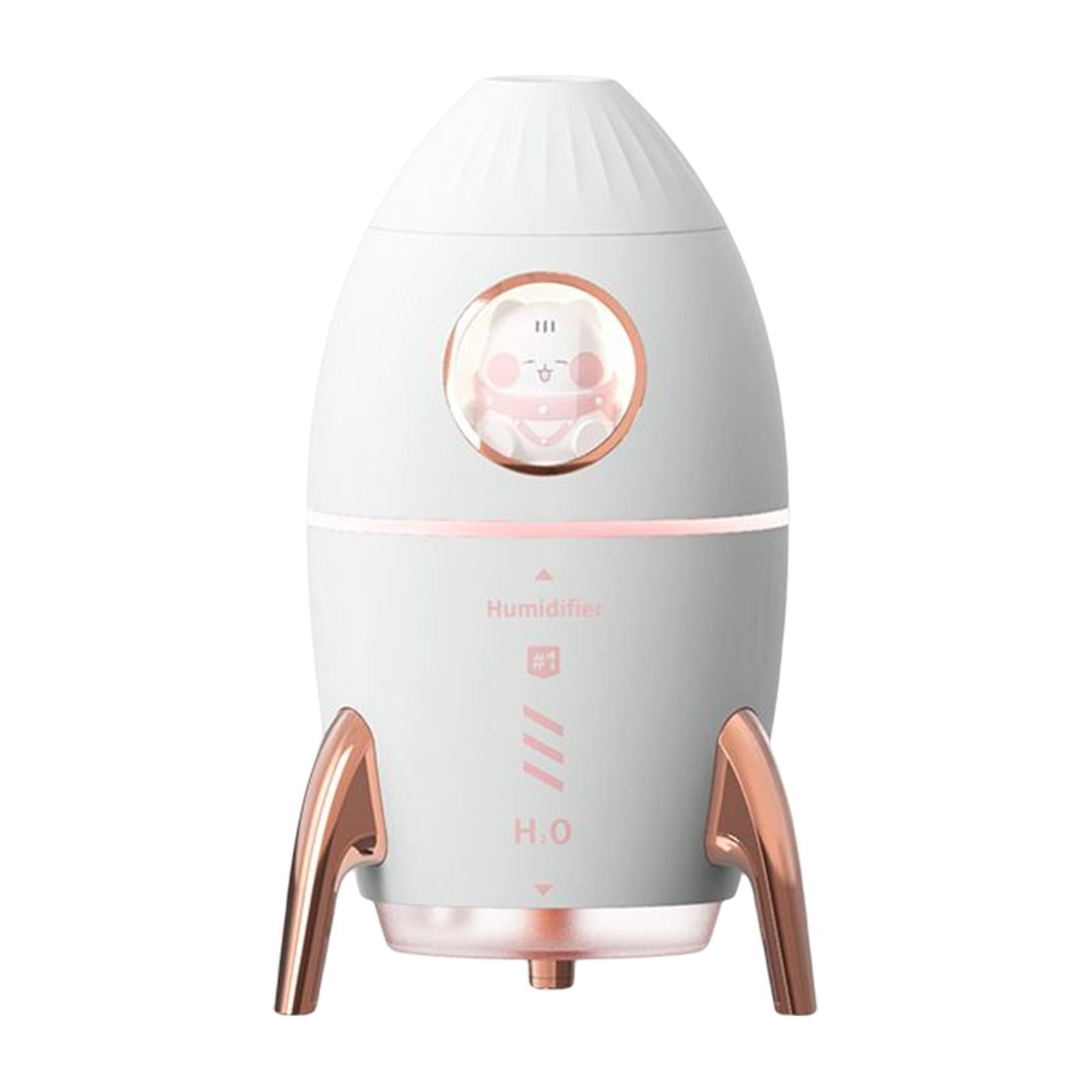 Portable 350ml Air Humidifier Desk Night Light Quiet for Bedroom Bedside Home Office