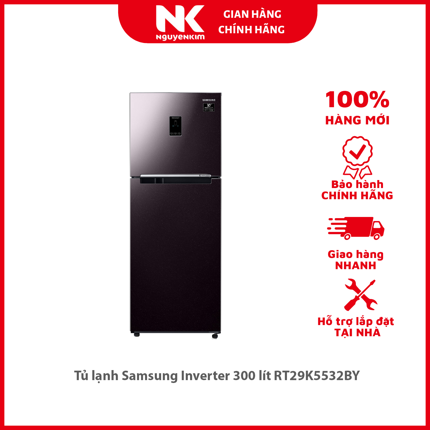 Tủ lạnh Samsung Inverter 300 lít RT29K5532BY - Hàng chính hãng [Giao hàng toàn quốc]