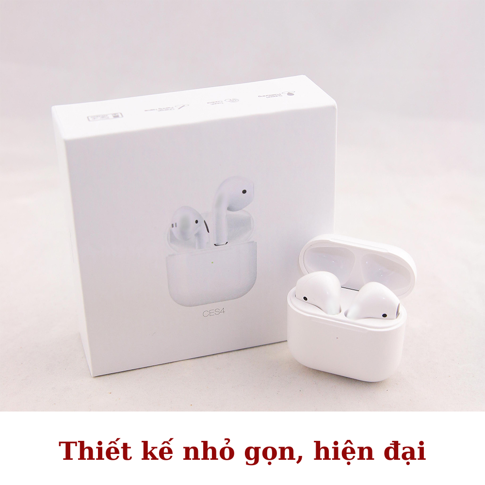 Tai Nghe Không Dây Bluetooth HOCO TWS CES4 - Cảm Ứng, Định Vị Thông Minh, Hiện Đại – Thời Gian Sử Dụng Tới 4h Liên Tục - Hàng Nhập Khẩu - TAI000S4W