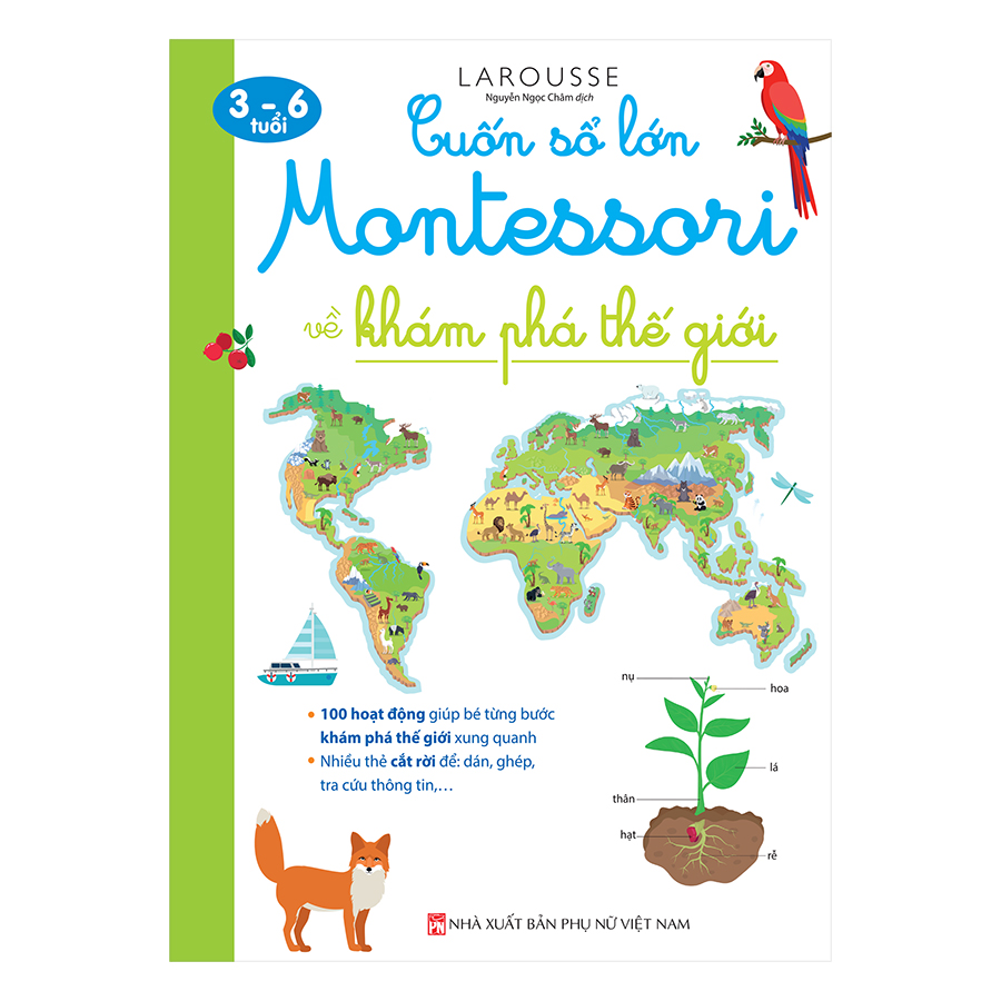 Cuốn Sổ Lớn Montessori Về Khám Phá Thế Giới (Bìa Mềm)