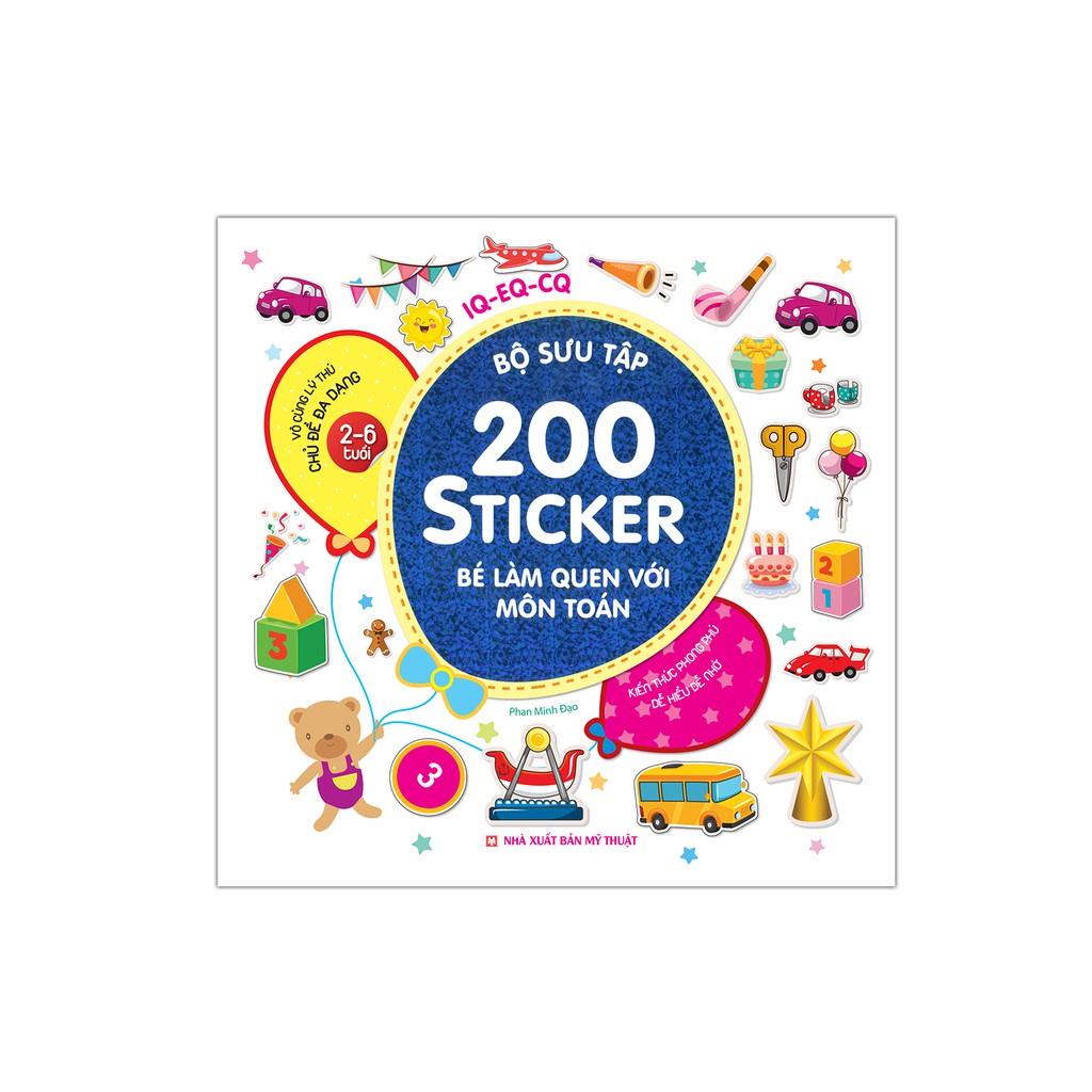 Sách - Combo 6 bộ 200 sticker Kèm Quà tặng