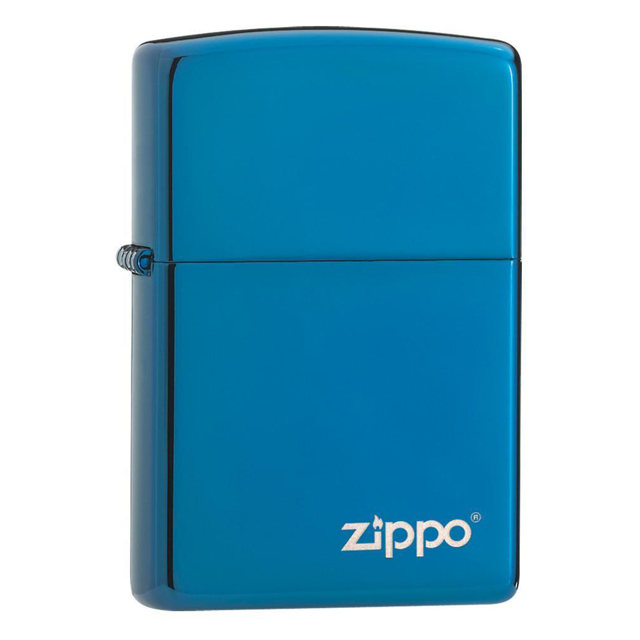 Bật Lửa Zippo Ngọc Saphire Với Logo