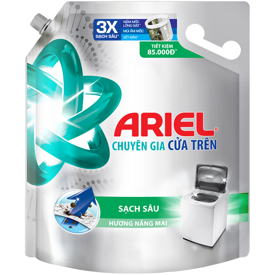 Nước Giặt ARIEL Cửa Trên Sạch Sâu