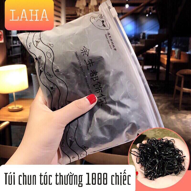 Túi chun tóc Màu đen