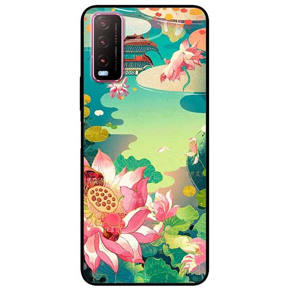 Ốp lưng dành cho Vivo Y20 - Y20s - Y12s mẫu Sen Hồng