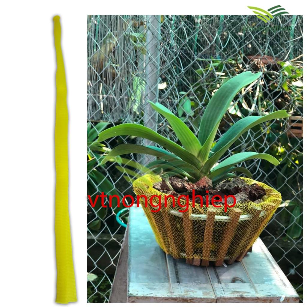 01 Túi lưới bọc chậu trồng hoa lan, dài 36cm. rộng 25-35cm