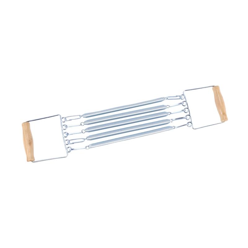 1PCS Bài tập 5 Mùa xuân kéo ngực Mở rộng thể dục Thể hình Trainer Huấn luyện nhà và Phụ nữ Thiết bị thể dục Màu sắc: Bạc