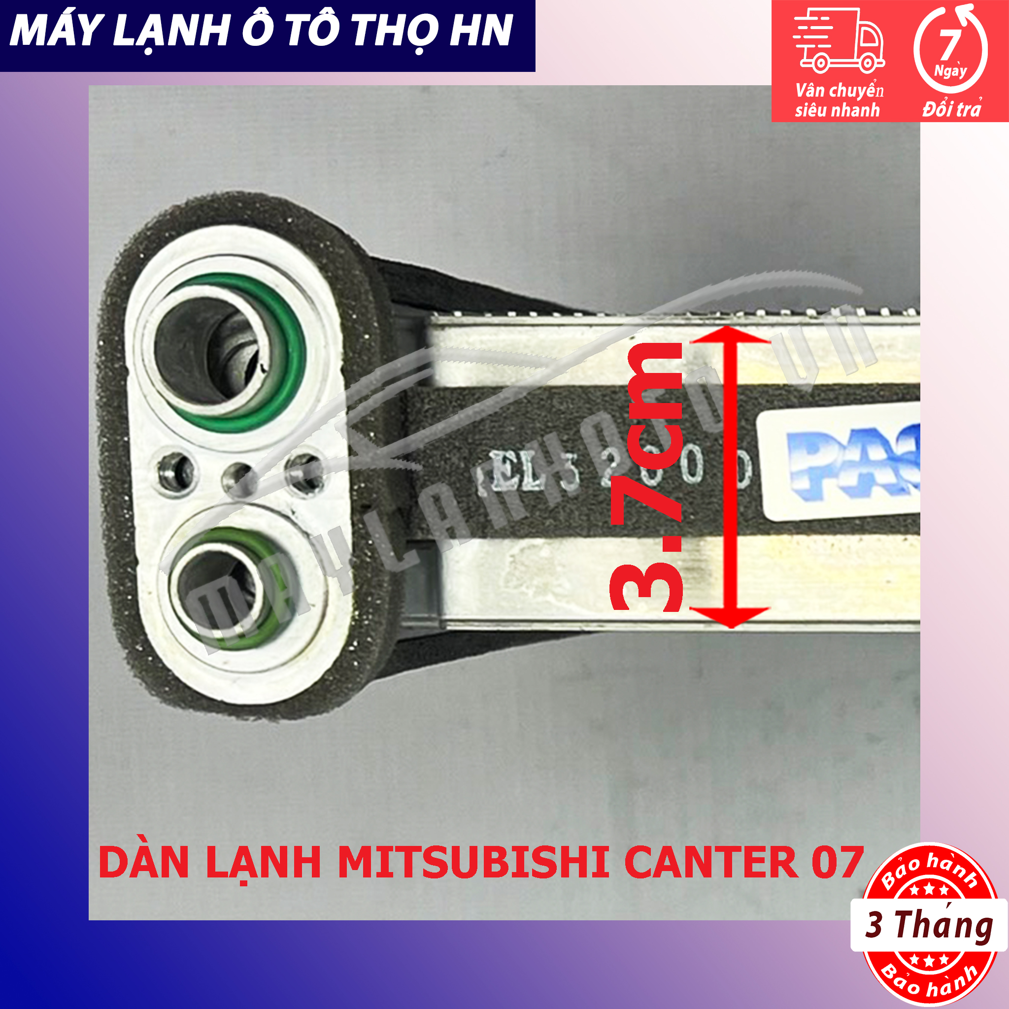 Dàn (giàn) lạnh Mitsubishi Canter 2007 2008 2009 (Nissan Qashqai-Xtrail T31) Hàng xịn Thái Lan 07 08 09