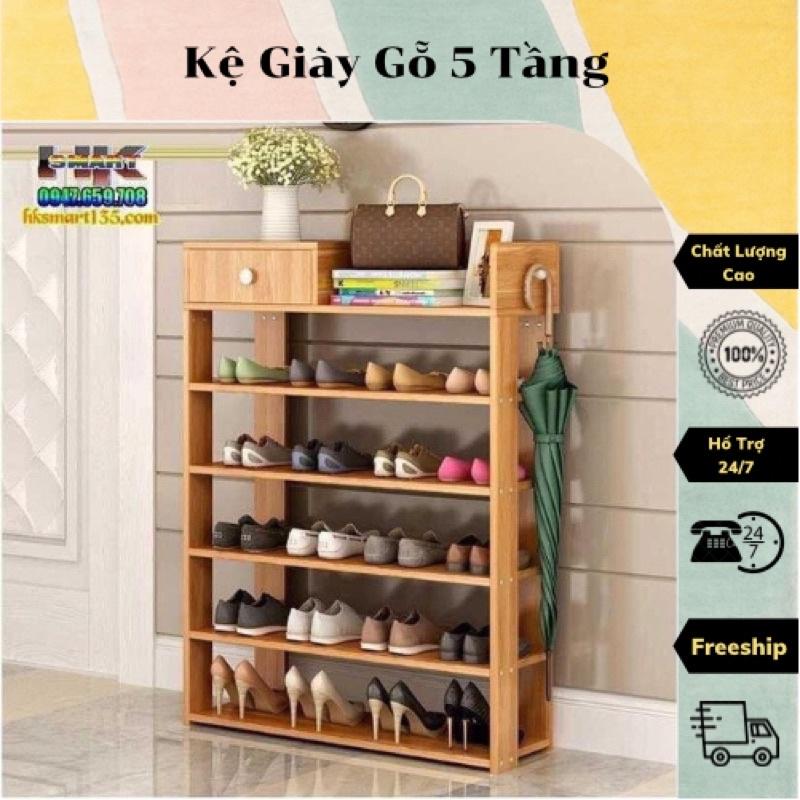 Tủ giày dép, Kệ để giày dép, kệ giày gỗ 5 tầng, tủ giày gỗ 5 tầng sang trọng