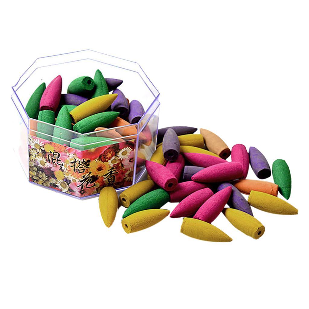 Little Monk Incense Burner Smoke Backflow Censer +70pcs Mix Incense Cone