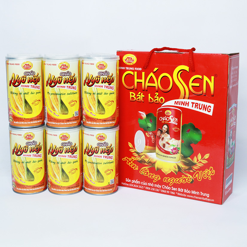 Cháo ngô nếp Minh Trung Lốc 3 lon