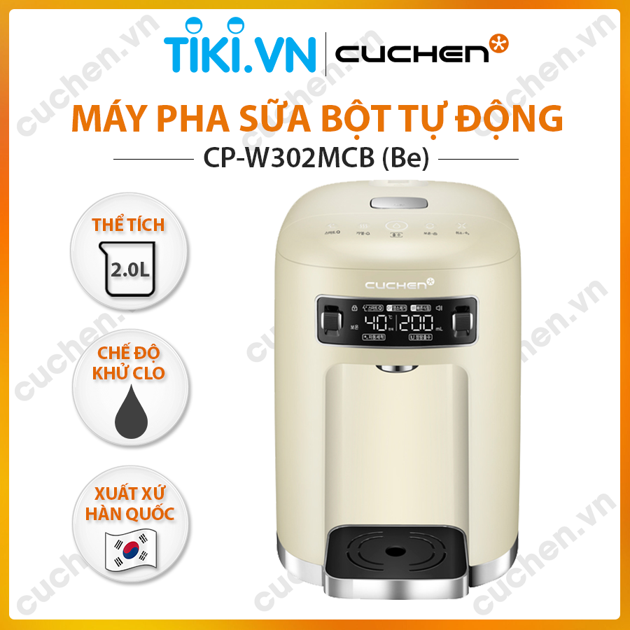 Bình thủy (Máy pha sữa bột tự động) Cuchen CP-W302MCB (Nhập khẩu chính hãng)