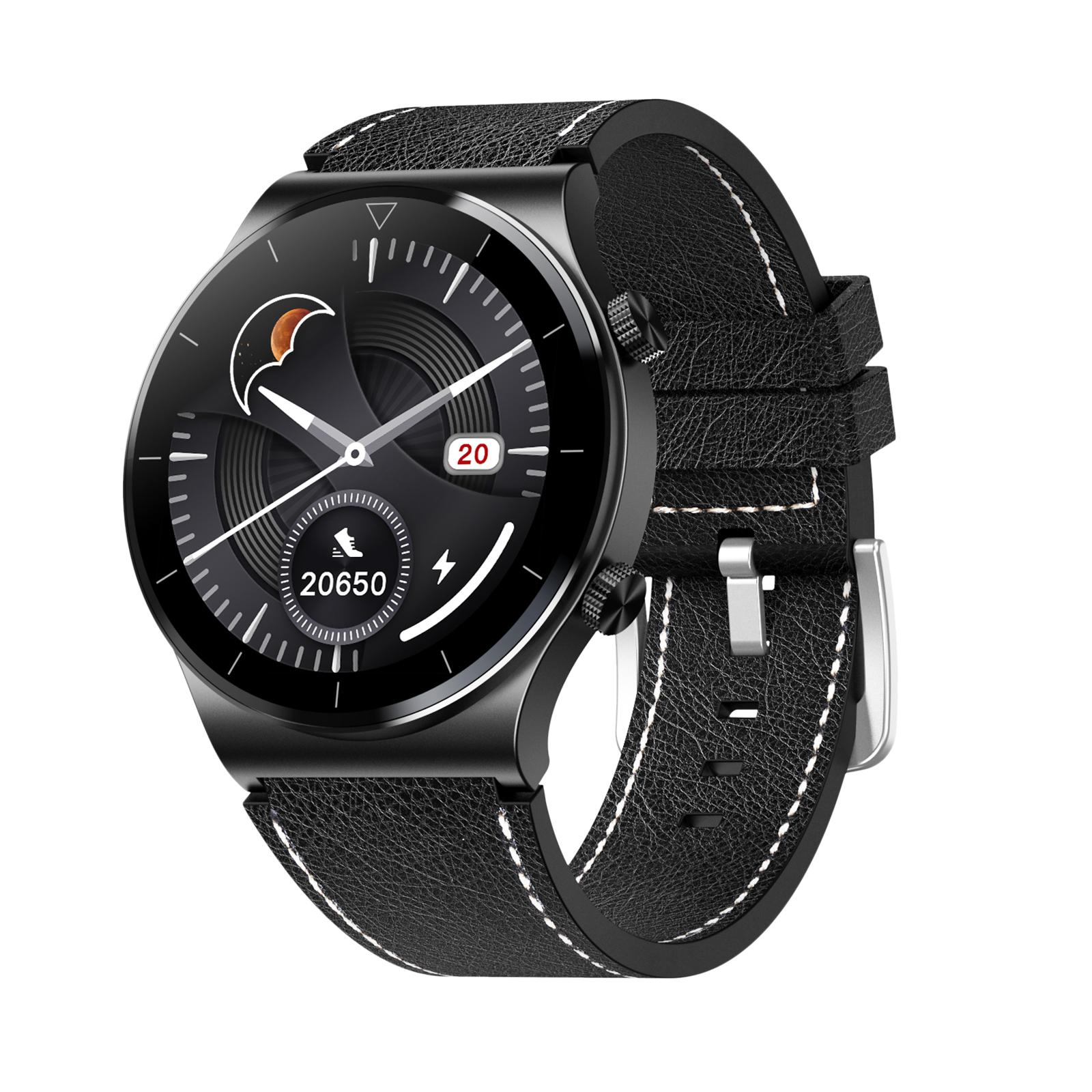 Fashion Business Music Sports Men Smartwatch Waterproof Bluetooth Call Fitness Tracker,Long Battery