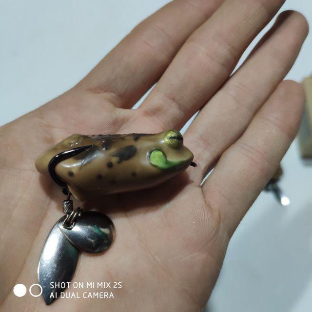 Mồi Lure Nhái Giả Câu Cá Lóc Hiệu Quả Frog Toon V4