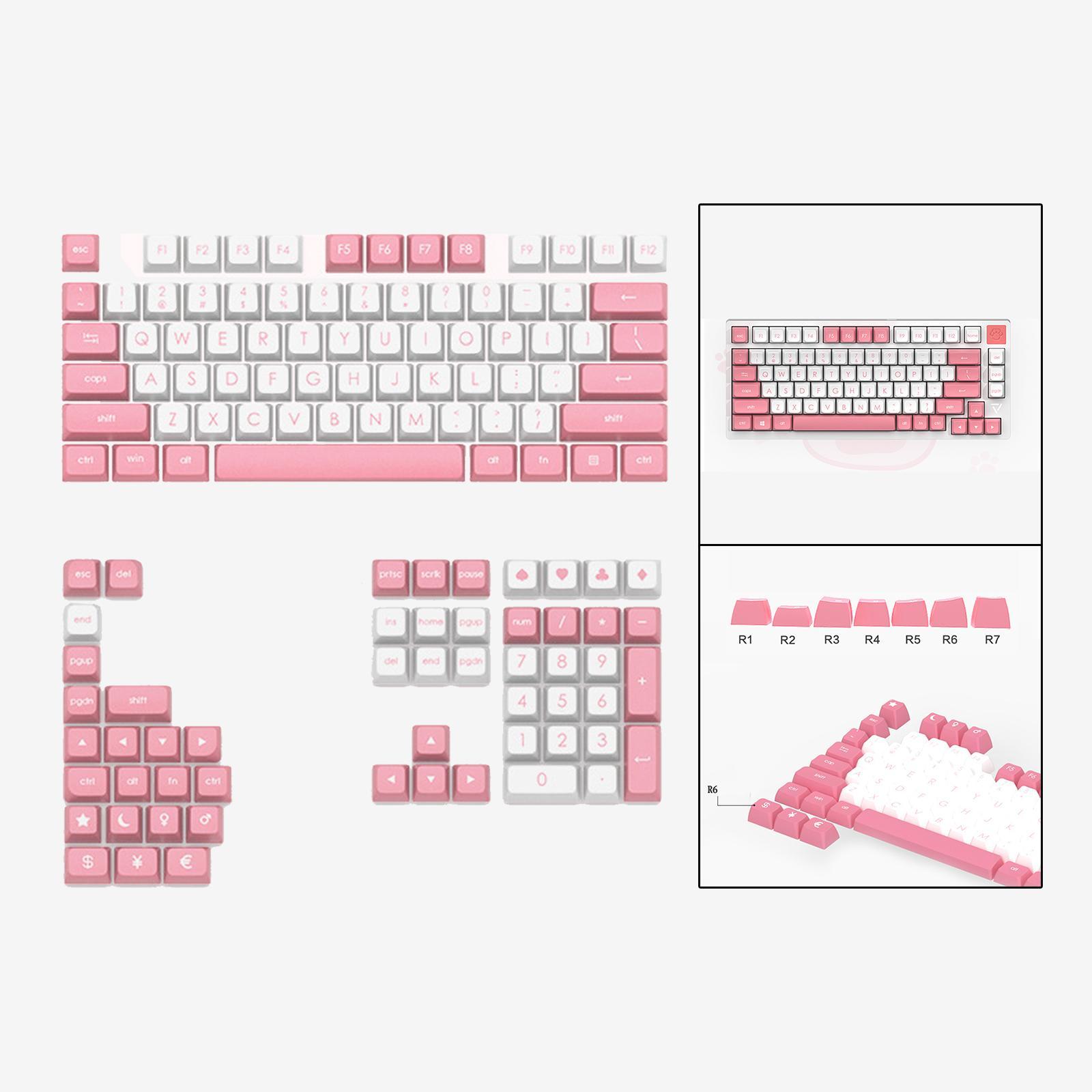 JSA PBT Keycaps Ergonomic Keycap for Mechanical Gaming Keyboards