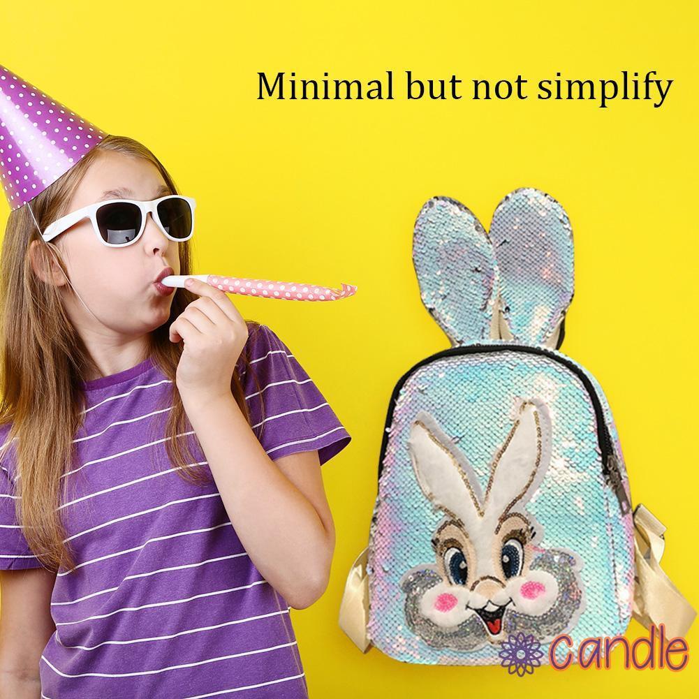 Ba Lô Tai Thỏ Lấp Lánh Đáng Yêu