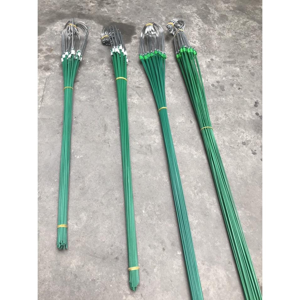 Móc kẽm bọc nhựa xanh treo lan dài 1,2 mét
