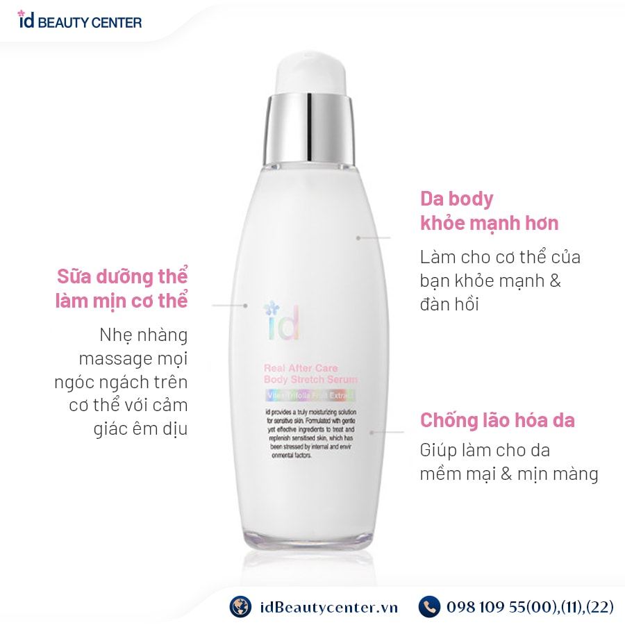 Sữa dưỡng thể id Real After Care Body Stretch Serum 100ml