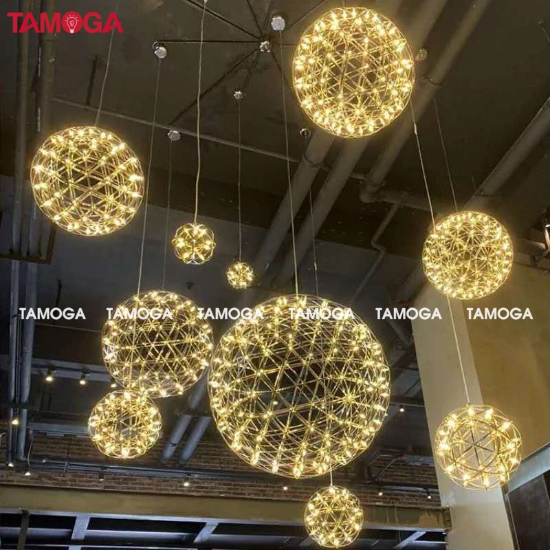 Đèn thả thông tầng cầu sao cỡ 600mm TAMOGA CUZIS 5840