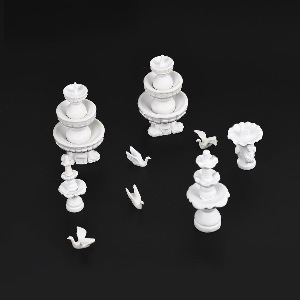 Bức Tiểu Họa Máy Tạc Mô Hình Tàu Đường Sắt Kiến Trúc Vườn Chiếc Lược Ngà