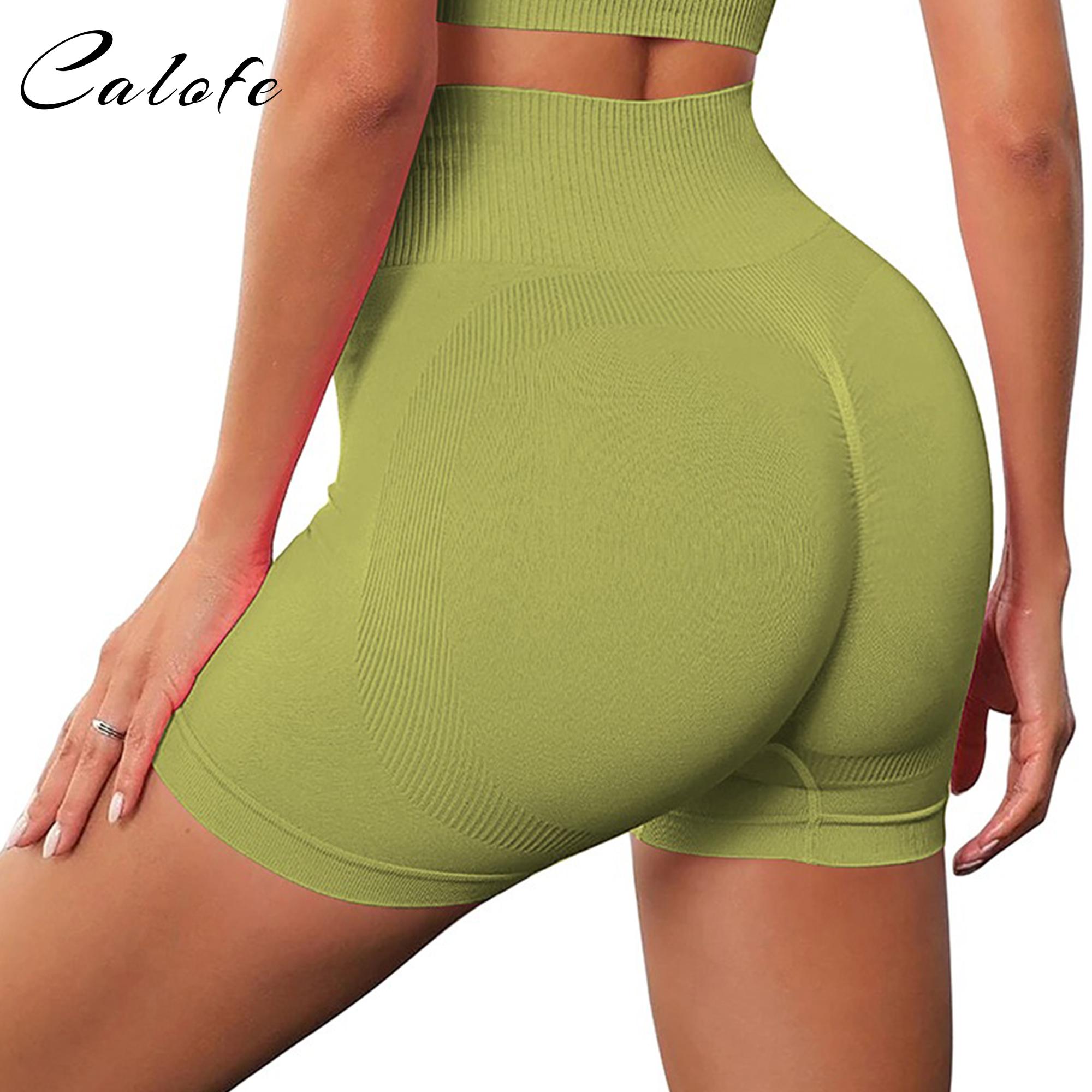 Quần short Yoga Lady Yoga High Workout Short Fitness Yoga nâng mông tập thể dục nữ tập thể dục yoga chạy quần ngắn trang phục thể thao Color: Black2 Size: S