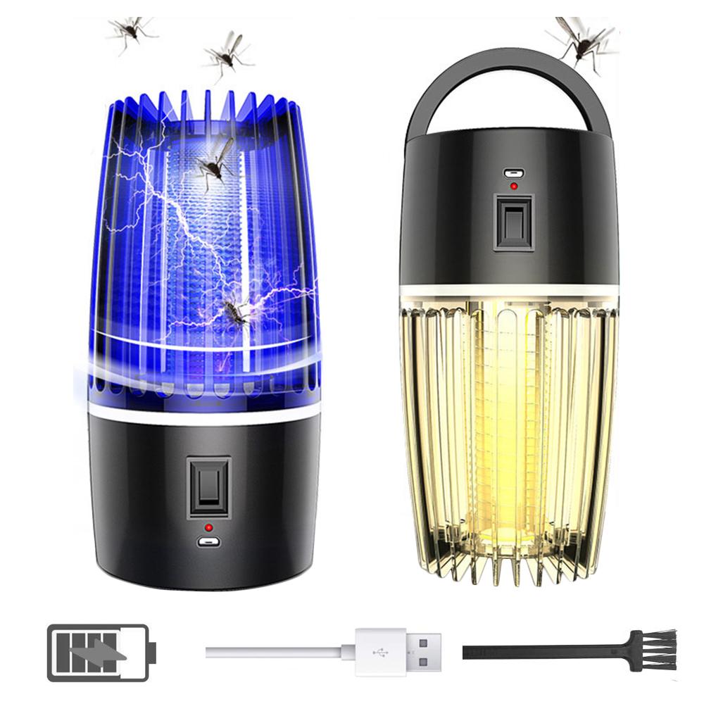 Đèn bẫy muỗi với pin 4000mAh Đèn chiếu sáng ban đêm bằng điện UV sạc USB